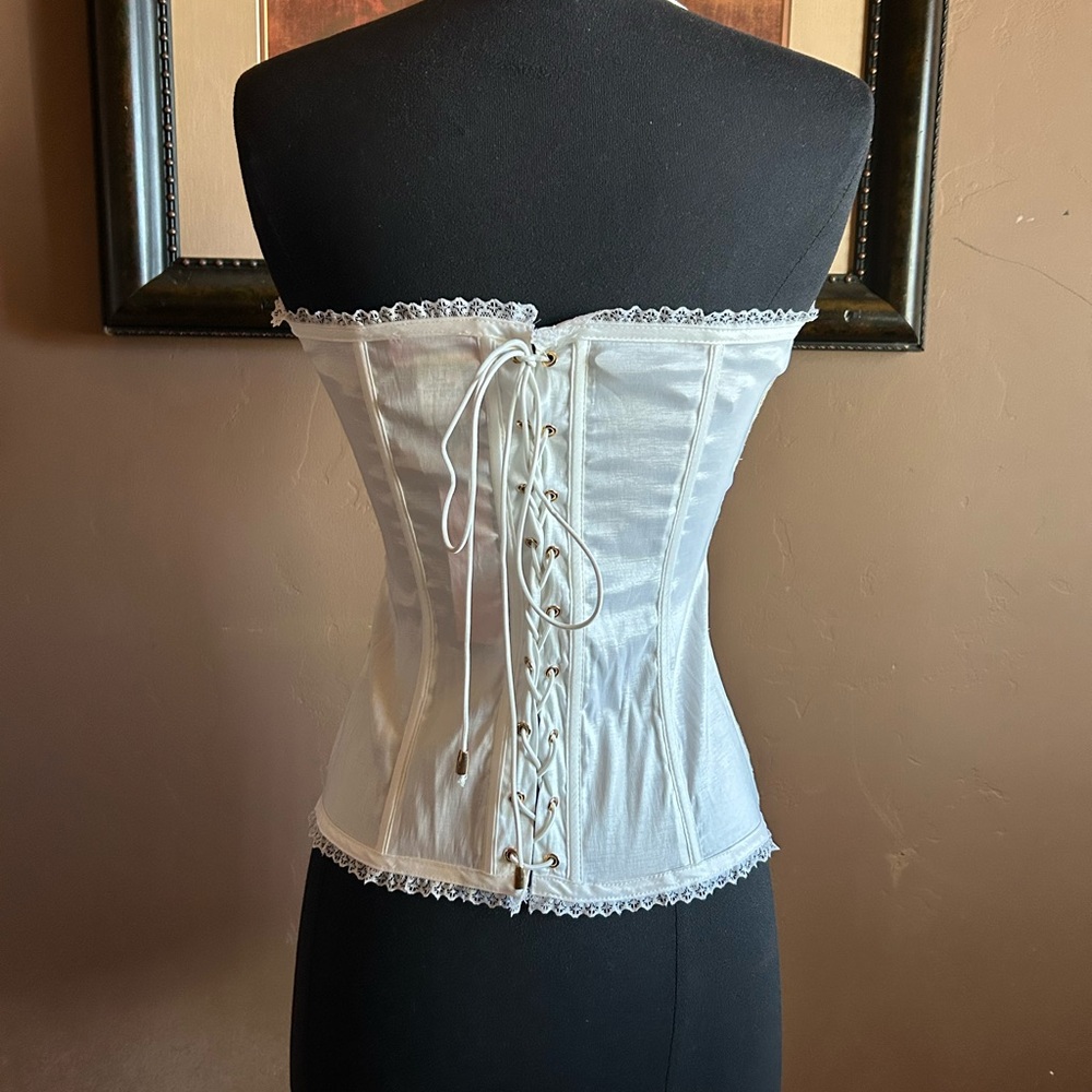 Cream Corset Halter NWT Size Large - Picture 4 of 10